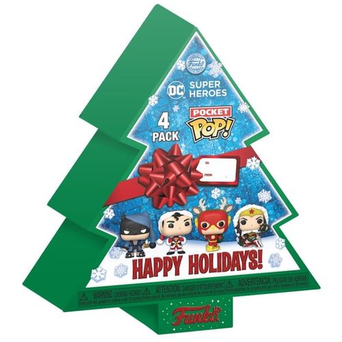 Funko Pocket POP: DC Holiday - Tree Holiday Box 4pcs. slika 1