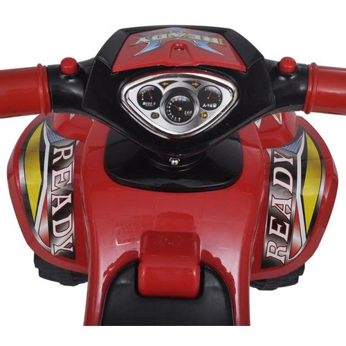 Crveni Dječji Motocikl na 4 Kotača s Zvučnim i Svjetlosnim Efektima slika 21