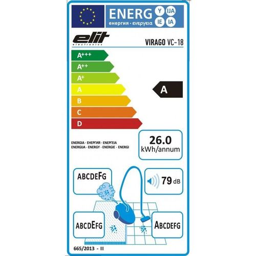 Elit Usisivač Virago VC18 s posudom slika 2
