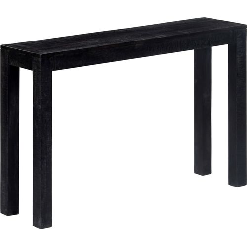Konzolni stol crni 118 x 30 x 76 cm od masivnog drva manga slika 8