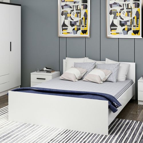 Woody Fashion Dvostruki krevet, Kale Bedstead 150 x 200 - White slika 5