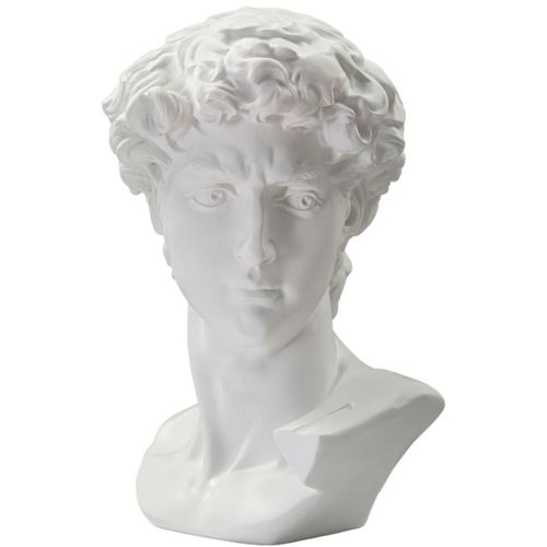 Mauro Ferretti Dekoracija Velika bijela glava 44x35,5x60 cm slika 2