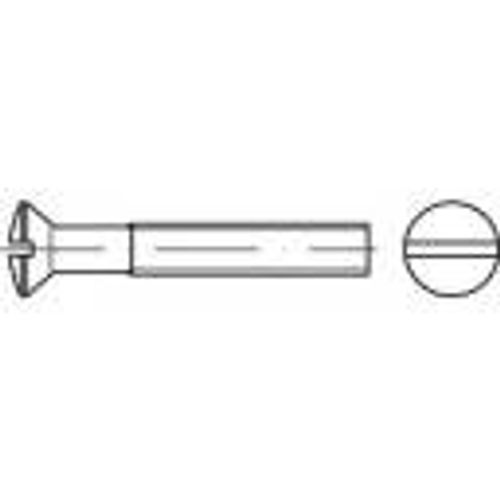 TOOLCRAFT TO-5450916 vijci s upuštenom lećastom glavom M6 80 mm utor DIN 964 mjed galvansko kromirani 100 St. slika 1