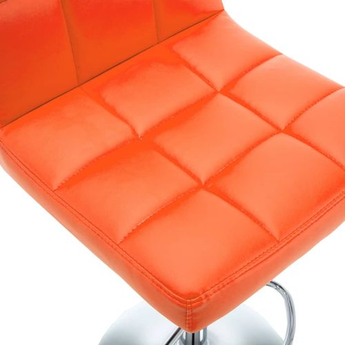 Barski stolci od umjetne kože 2 kom narančasti slika 30