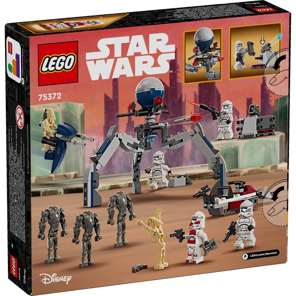 LEGO 75372 Clone Trooper & Batlle Droid - Borbeni komplet slika 10