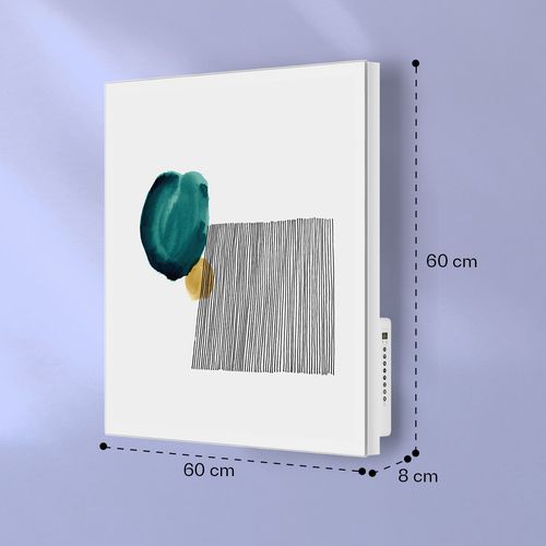 Klarstein Mojave 500 pametni grijač 2 u 1 infracrveni konvektor 60x60cm 500W RGB rasvjeta, slika slika 7