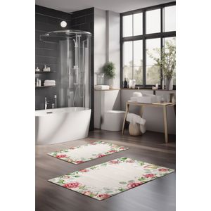 Set prostirki za kupatilo (2 komada) CT-5220, boje: više boja