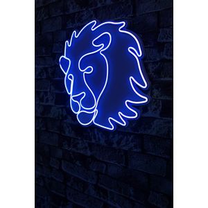 Wallity Ukrasna plastična LED rasvjeta, Lion - Blue