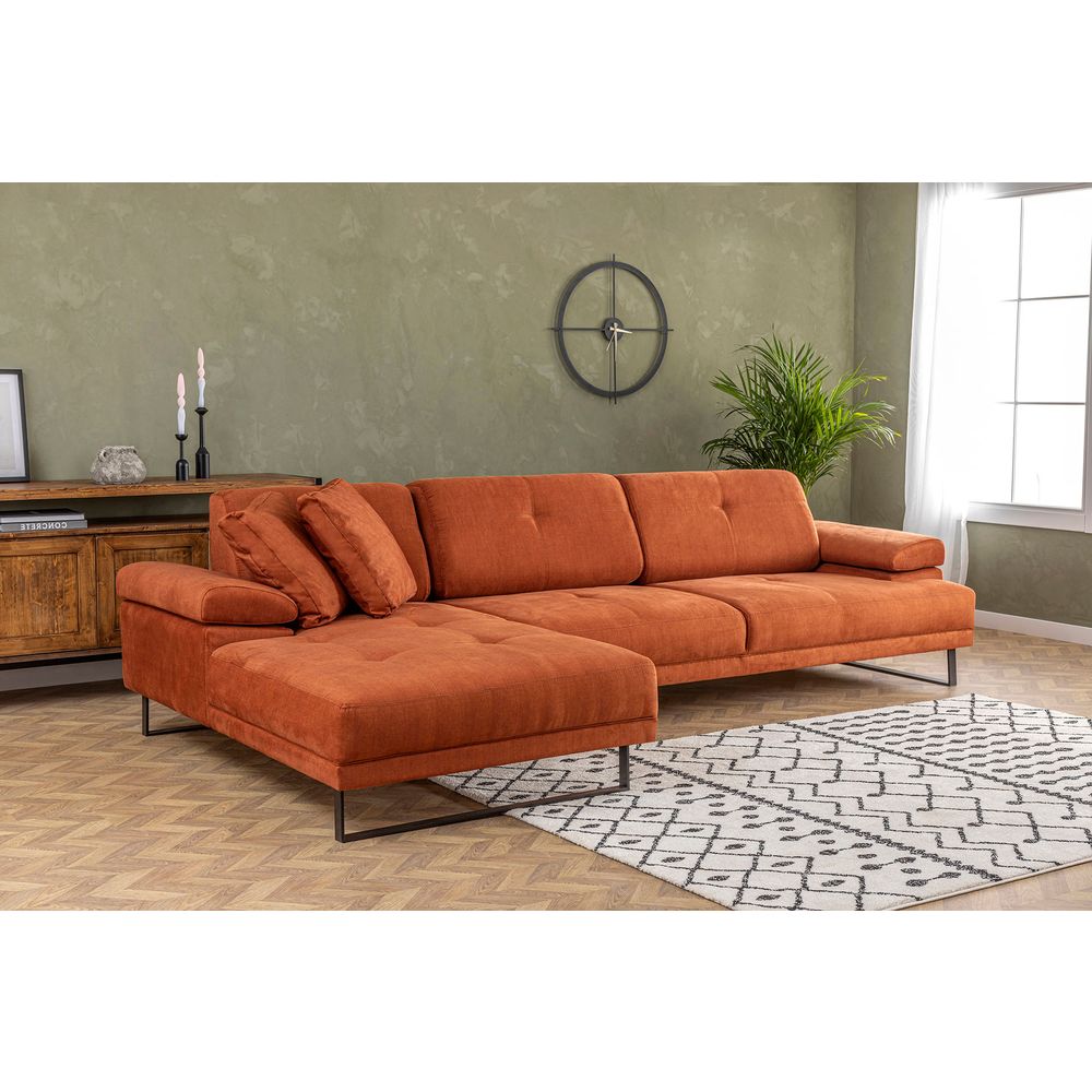 Mustang Small Left - Narandžasti Ugaoni Sofa slika 3