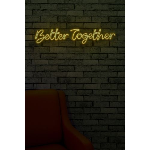Wallity Zidna dekoracije svijetleća TOGETHER, Better Together - Yellow slika 11