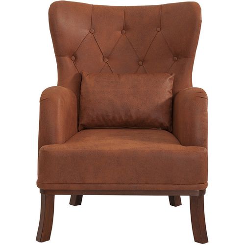 Marta - Brown Brown Wing Chair slika 4