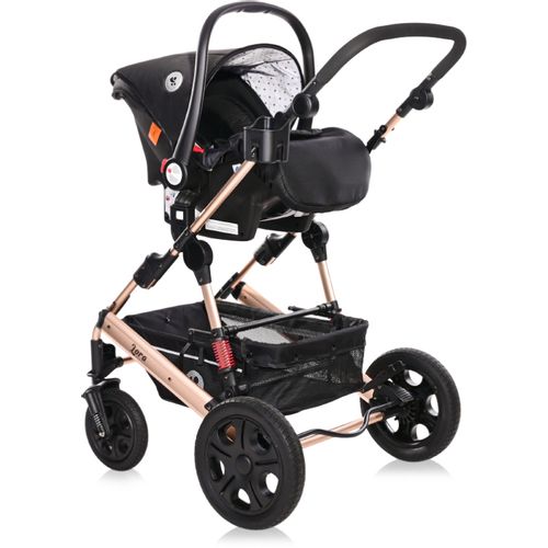 LORELLI LORA Luxe Black Kolica 3u1: Košara + Autosjedalica + Zimska Navlaka (0mj+) - (do 15kg/96cm) slika 9