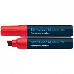 Flomaster Schneider, permanent marker, Maxx 280, 4-12 mm, crveni