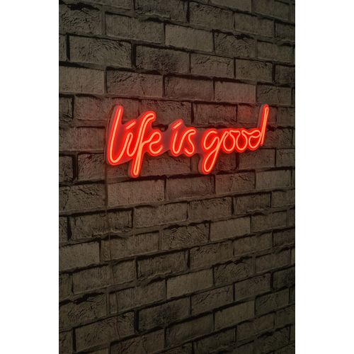 Wallity Ukrasna plastična LED rasvjeta, Life Is Good - Red slika 10