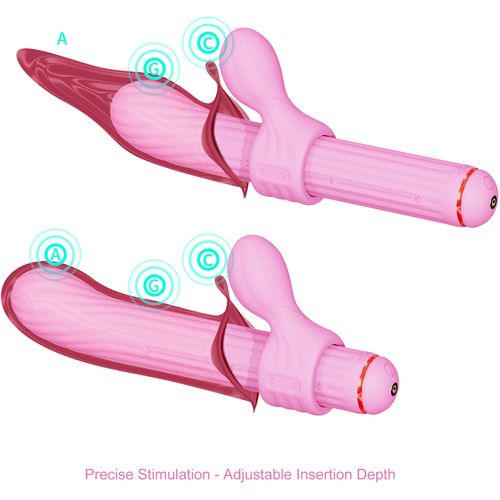 Rabbit vibrator OTOUCH Magic Stick S1 Plus, ružičasti slika 6