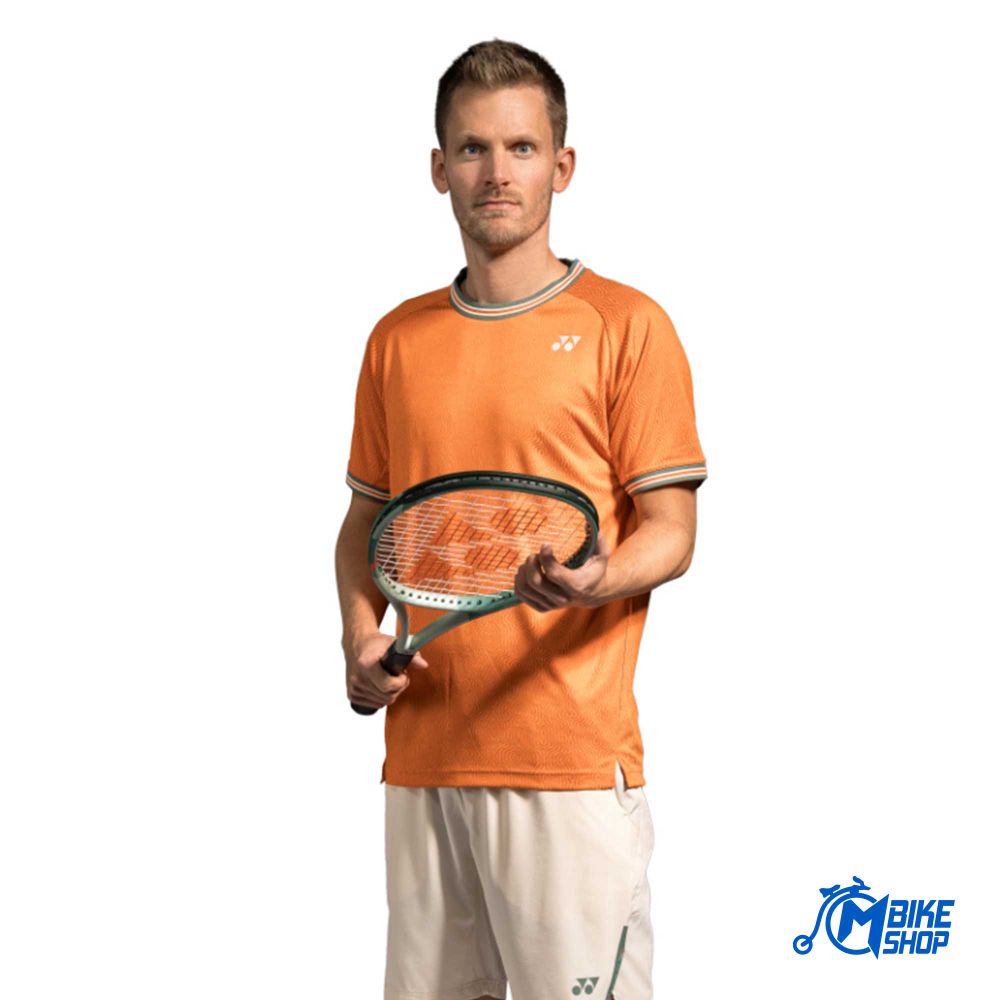 Yonex Muška majica kratkih rukava Men’s Crew Neck Club, Bright Orange slika 1