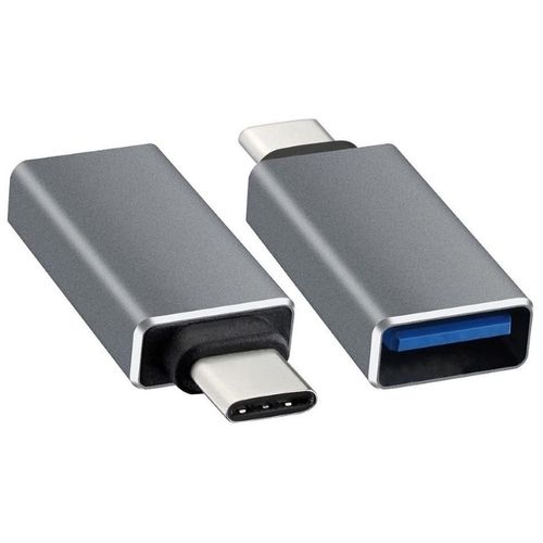 E-green adapter USB tip C - USB 3.0 M/F crni slika 1