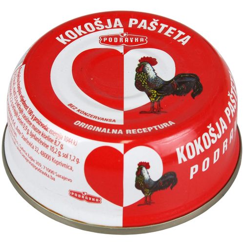 Podravka kokošja pašteta limenka 95 g  slika 1