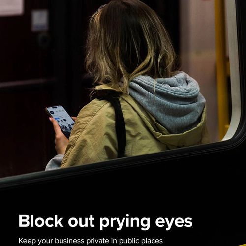 Ringke Cover Display ID Glass kaljeno staklo za iPhone 15 Plus -Privacy slika 5