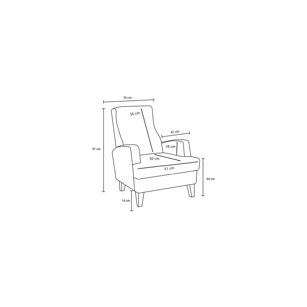 Aly - Antracitna Sofa za Jednu Osobu slika 10
