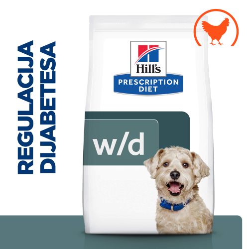 Hill's Prescription Diet w/d Diabetes Care Hrana za Pse s Piletinom, 1,5 kg slika 1