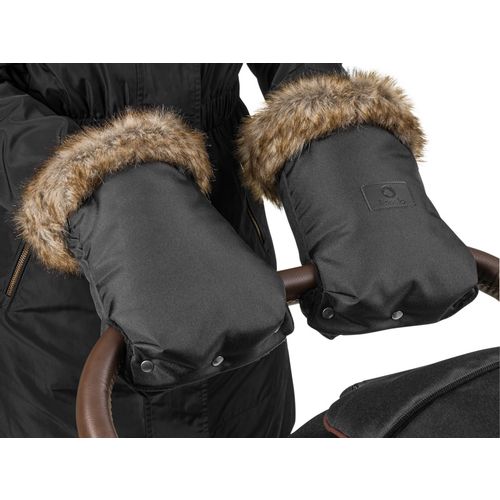 Lionelo rukavice za kolica, Handmuff, pašu za većinu kolica, UNISEX, crne slika 4