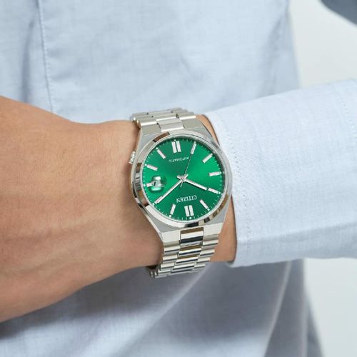 Muški sat Citizen TSUYOSA AUTOMATIC - Zelena i Srebrna (Ø 40 mm) slika 7