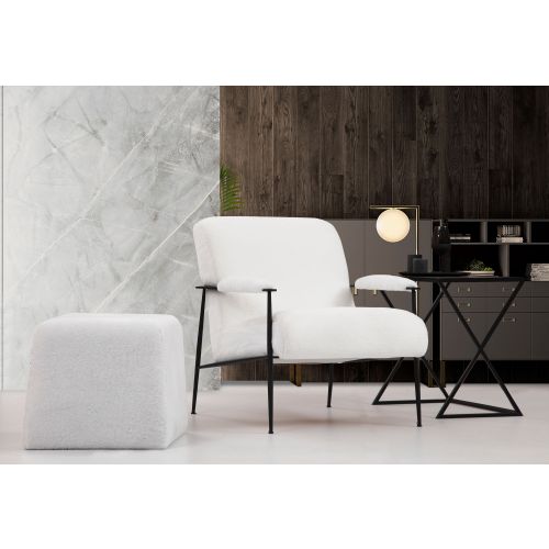 Atelier Del Sofa Fotelja wing JAZZ bijela, Jazz - White slika 1