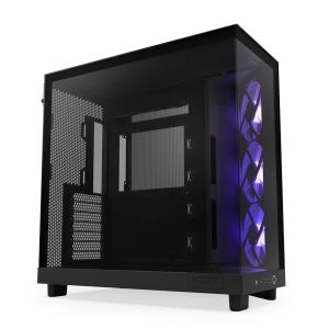 Kućište NZXT H6 Flow RGB, crno bez napajanja, ATX CC-H61FB-R1