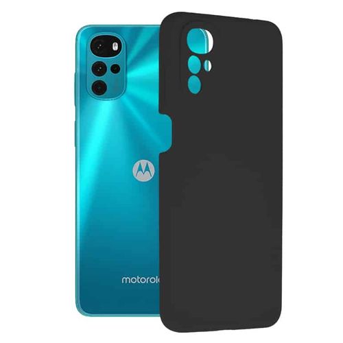 Techsuit Soft Edge Silicone maska za Motorola Moto G22 crna slika 1