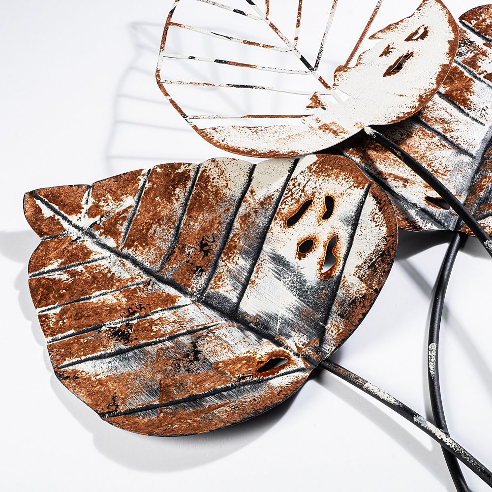 Decorative metal wall accessory Fall 1, colours: brown, black slika 4