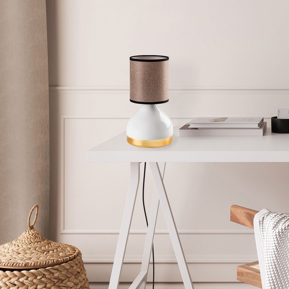 Yıldo - 8002 Bijela i Smeđa Stolna Lampa slika 2