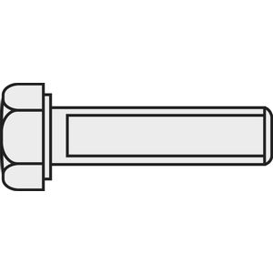 TOOLCRAFT 838279 vijak s šesterokutnom glavom M2.5 10 mm vanjski šesterokutni DIN 933 mjed 10 St.