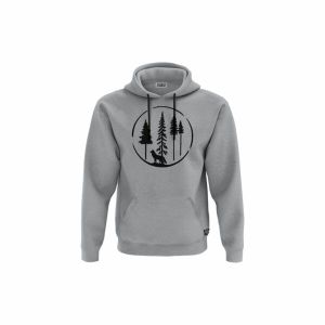 XGB3 Duks sa kapuljačom i džepom Stay Wild Tee Silver