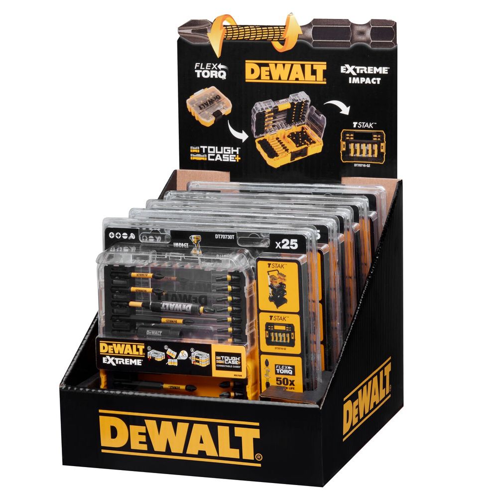25 DJELNI SET NASTAVAKA FLEXTORQ U KUFERU Dewalt DT70730T slika 1