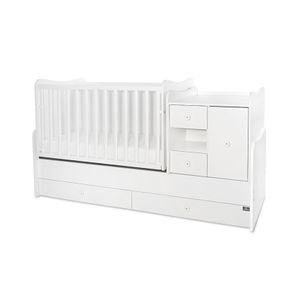 LORELLI MiniMAX Modularni krevetić 4in1 s Mehanizmom Ljuljanja White 190x72 cm