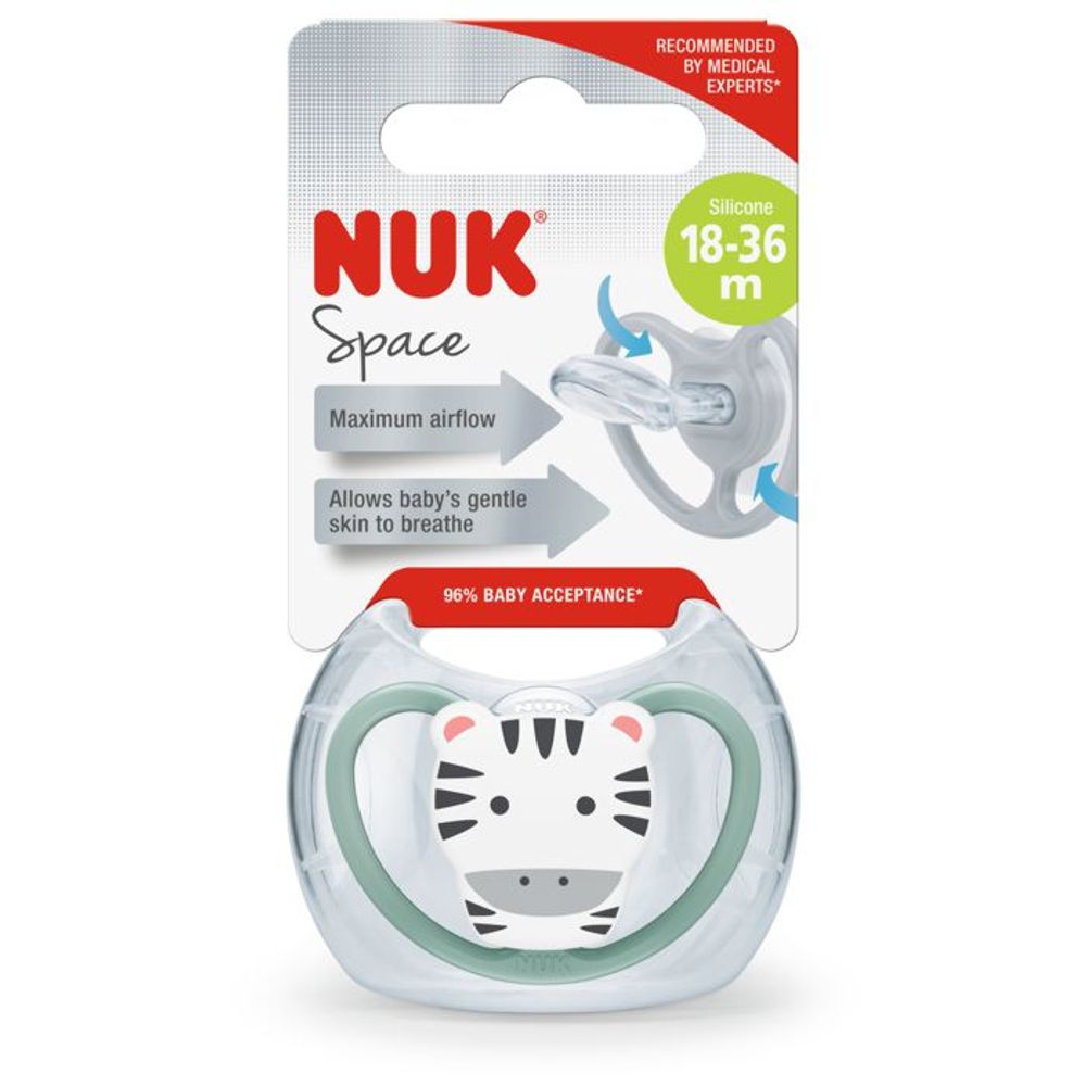 NUK Duda varalica Space sa kutijicom 18-36mj, Zebra slika 2