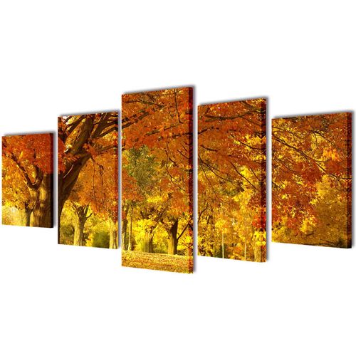 Zidne Slike na Platnu Set s Printom Drvo Javora 200 x 100 cm slika 15