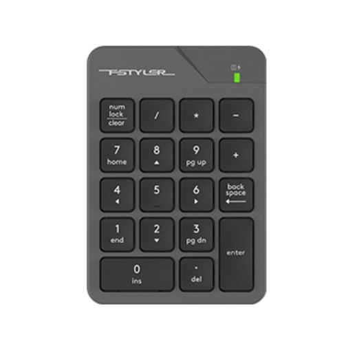 A4 TECH FGK21C FSTYLER 2.4G Wireless Numeric Keypad USB Type-C siva tastatura slika 1