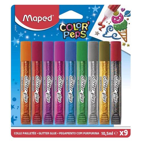 Ljepilo Glitter Maped 10,5 ml, 9 boja MAP813010 slika 2