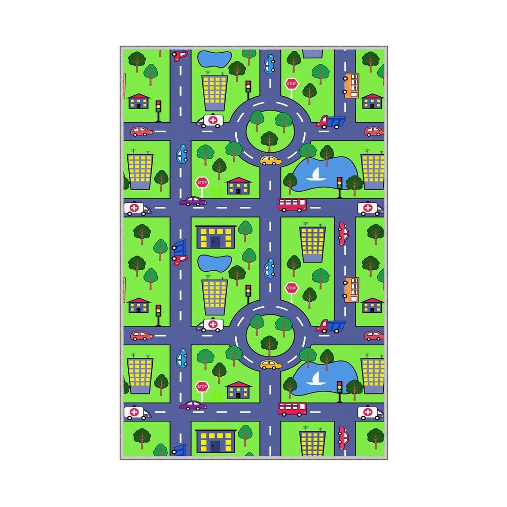 Dječji tanki tepih "Gradske ulice" (60 x 100 cm) (Hmnt458) - digitalni print slika 4