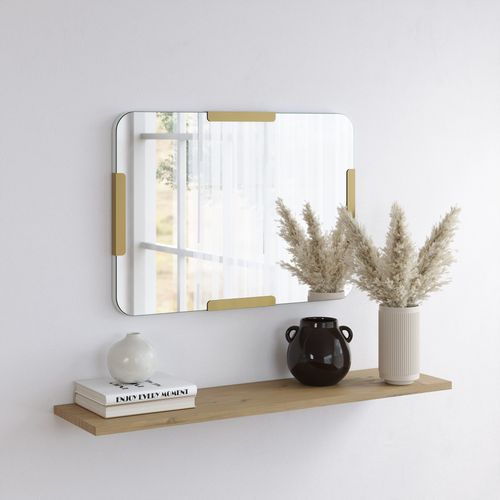 Pera Mirror - Gold Gold Decorative Mirror slika 4