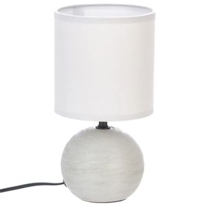 ATMOSPHERA LAMPA TIMEO 13X24,5CM KERAMIKA/PAMUK/POLIESTER SVETLO SIVA 116289L