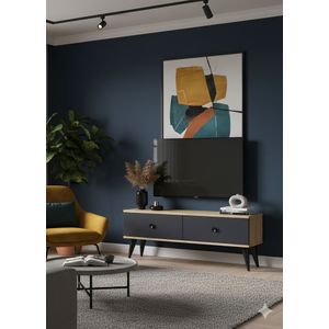 TV Stalak Mona 120 - Saphirni hrast i antracit