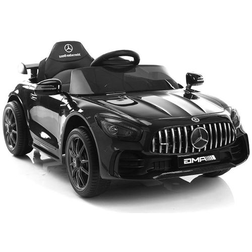 Licencirani Mercedes GTR crni lakirani - auto na akumulator slika 1
