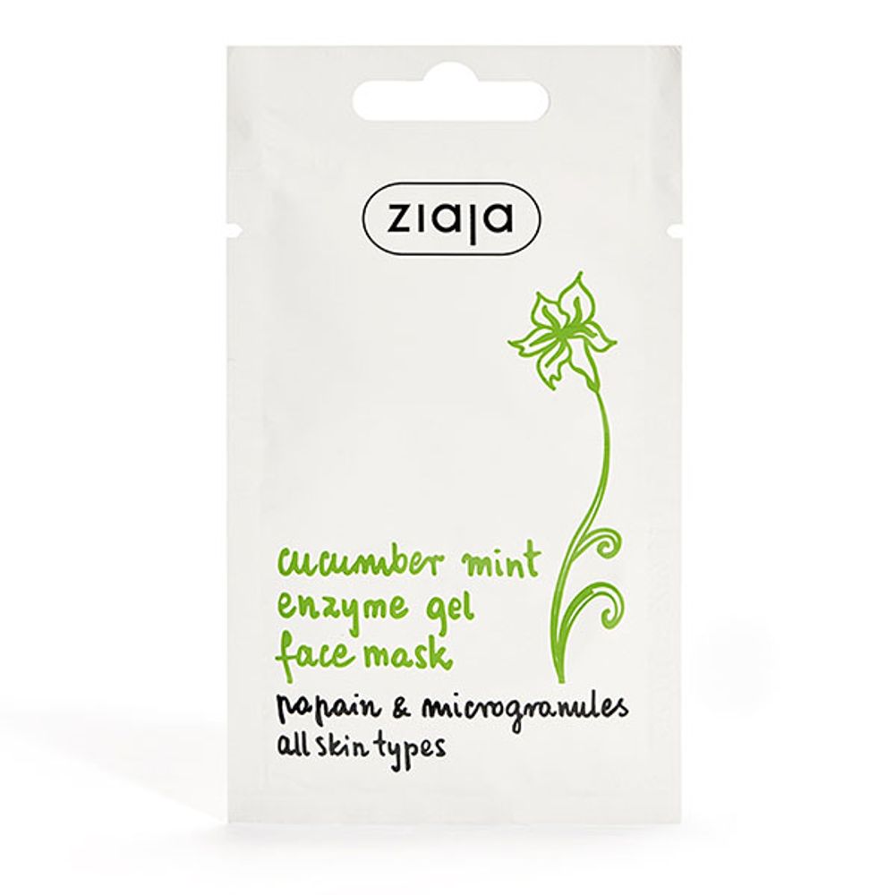 Ziaja krastavac i menta maska za lice 7ml slika 1