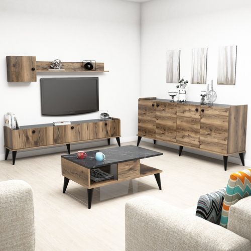 Lidya 2 Walnut
Marble Living Room Furniture Set slika 1