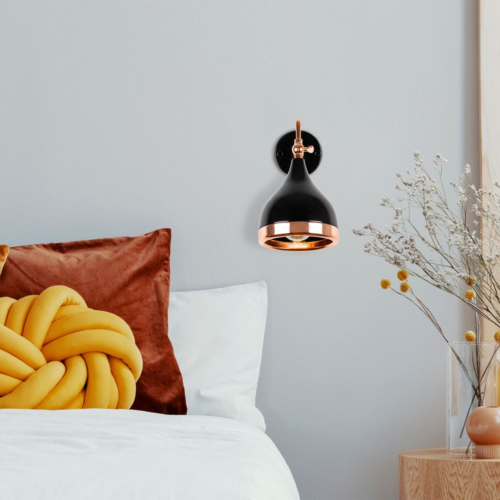 Yıldo - 7031 Crna Kovana Zidna Lampa slika 2