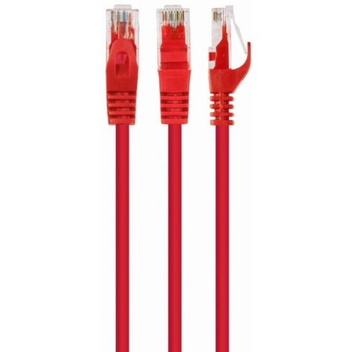 PP6U-1M/R Gembird Mrezni kabl, CAT6 UTP Patch cord 1m red slika 1