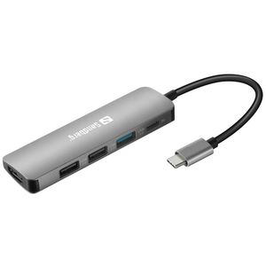 Sandberg USB-C docking stanica s HDMI, 3x USB 3.0 i Power Delivery 100W